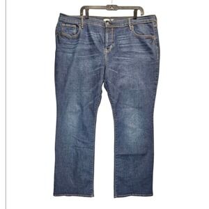 Old Navy Jeans Womens‎ Size 18 Short Blue Original Boot Cut Cowgirl Western New